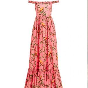 Agua Bendita Achiote Off Shoulder Maxi Dress